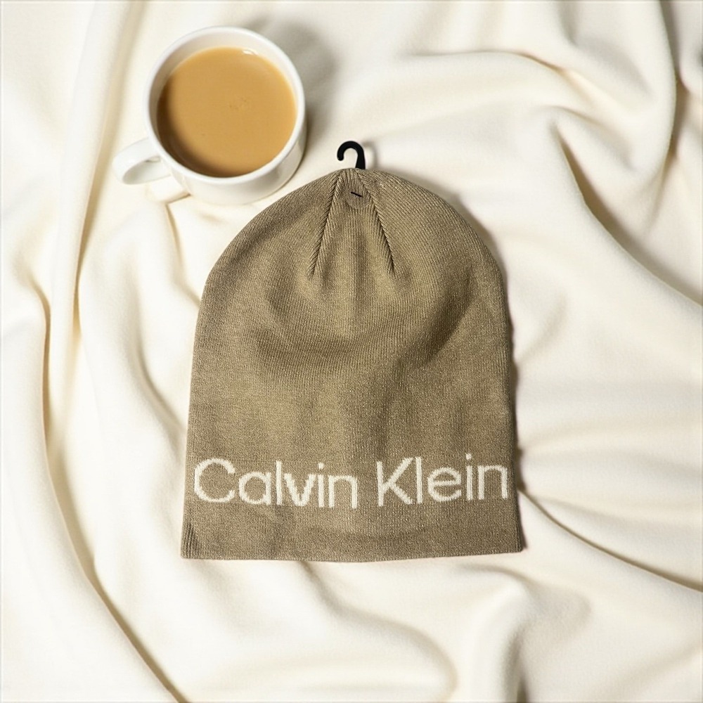 Calvin Klein Beanie Hat Womens‎ Knit Cap Warm Winter Logo
